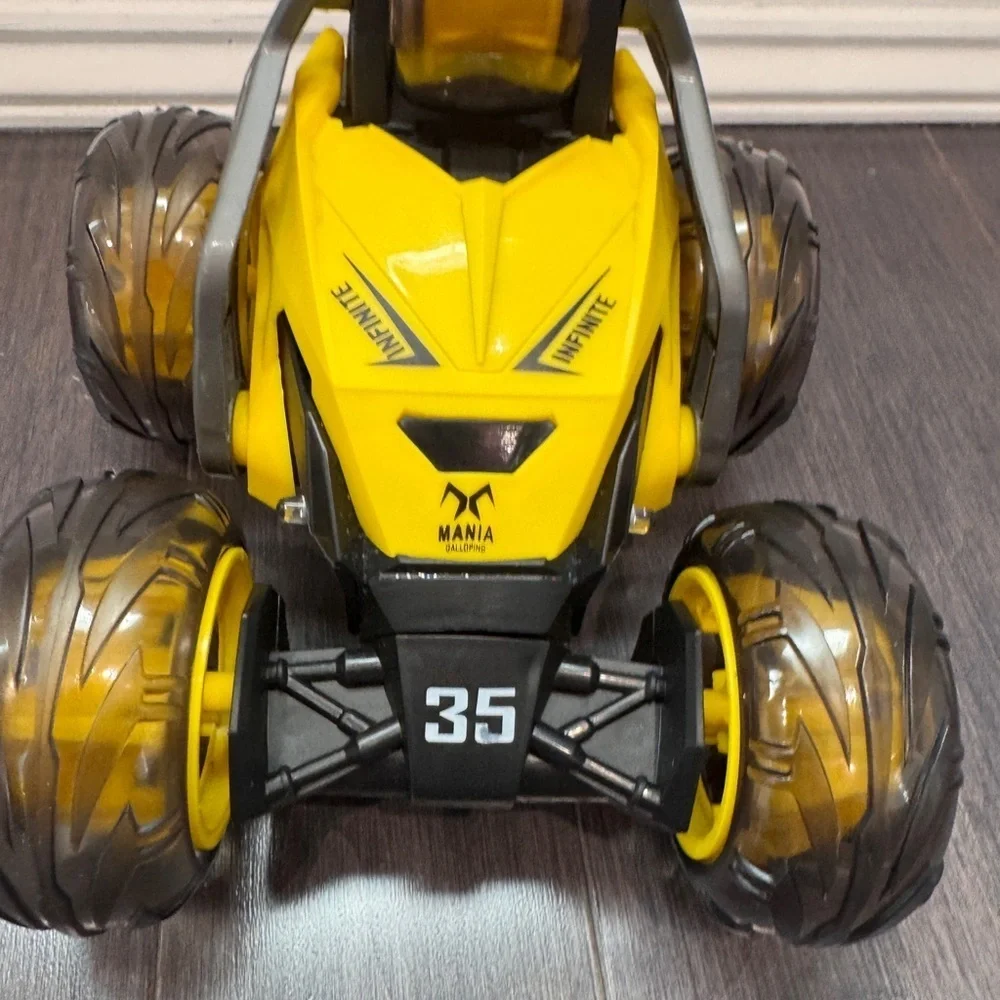 Speed City Radio Controlled Yellow Stunt Twister Vehicle Car Boys -NO REMOTE